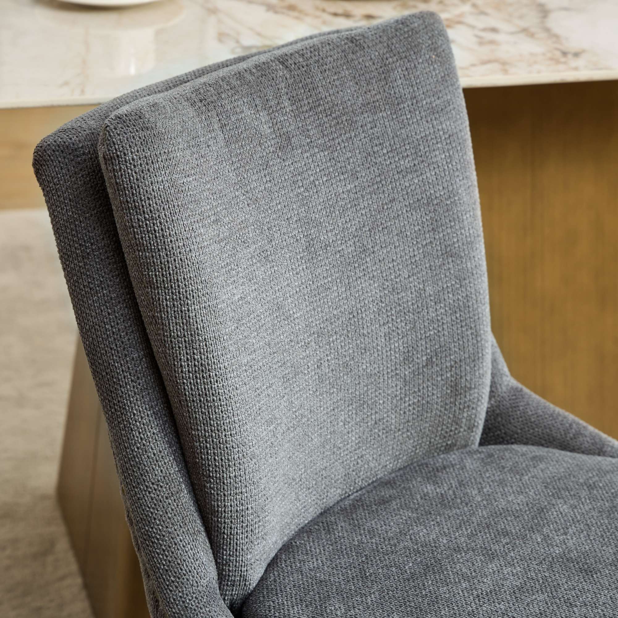 Modern Dining Chairs Set of 2, Gray