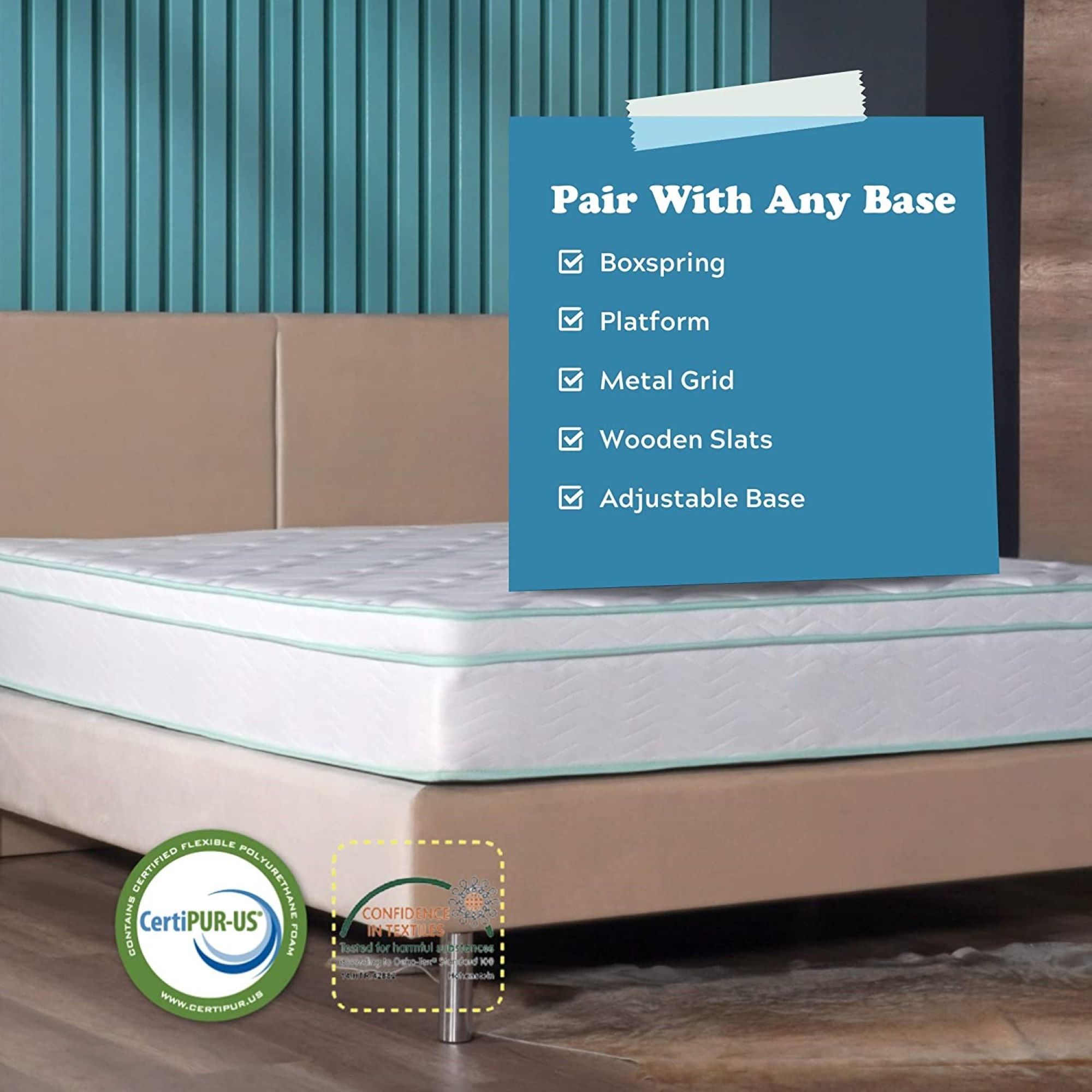 10-inch Cool Gel Memory Foam Innerspring Hybrid Mattress