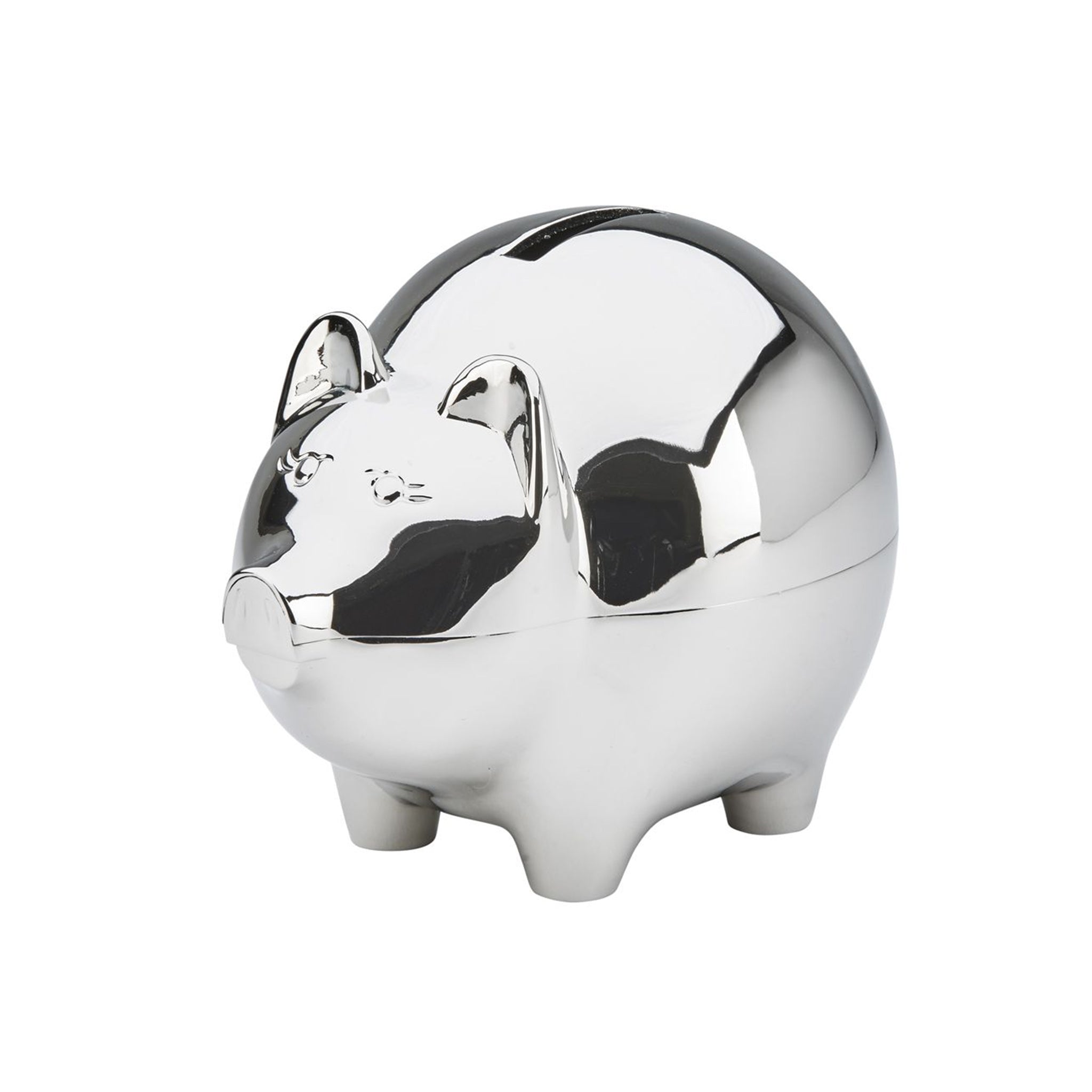 Large Piggy Bank With Polished Finish