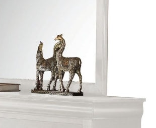 Louis Philippe White Finish Mirror