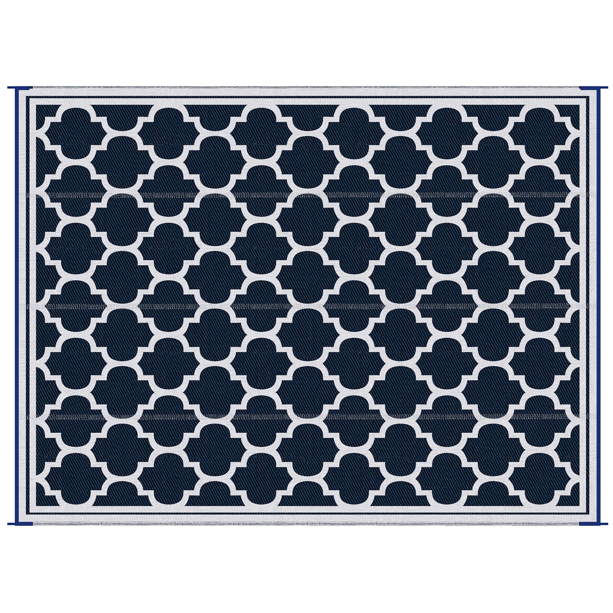 Reversible Outdoor Rug Carpet, 9' x 18' Waterproof with Carry Bag