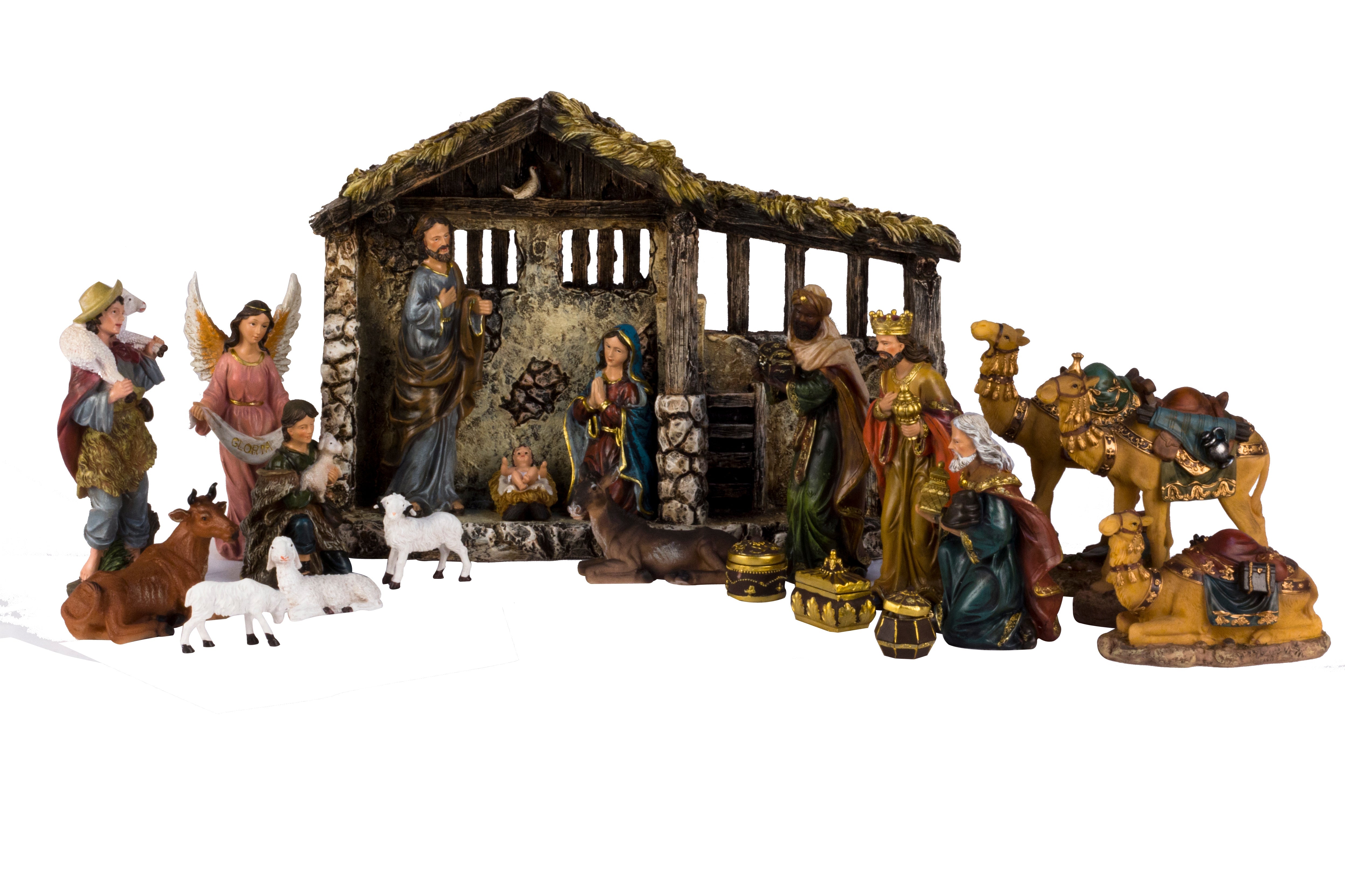 24 Piece Nativity Set