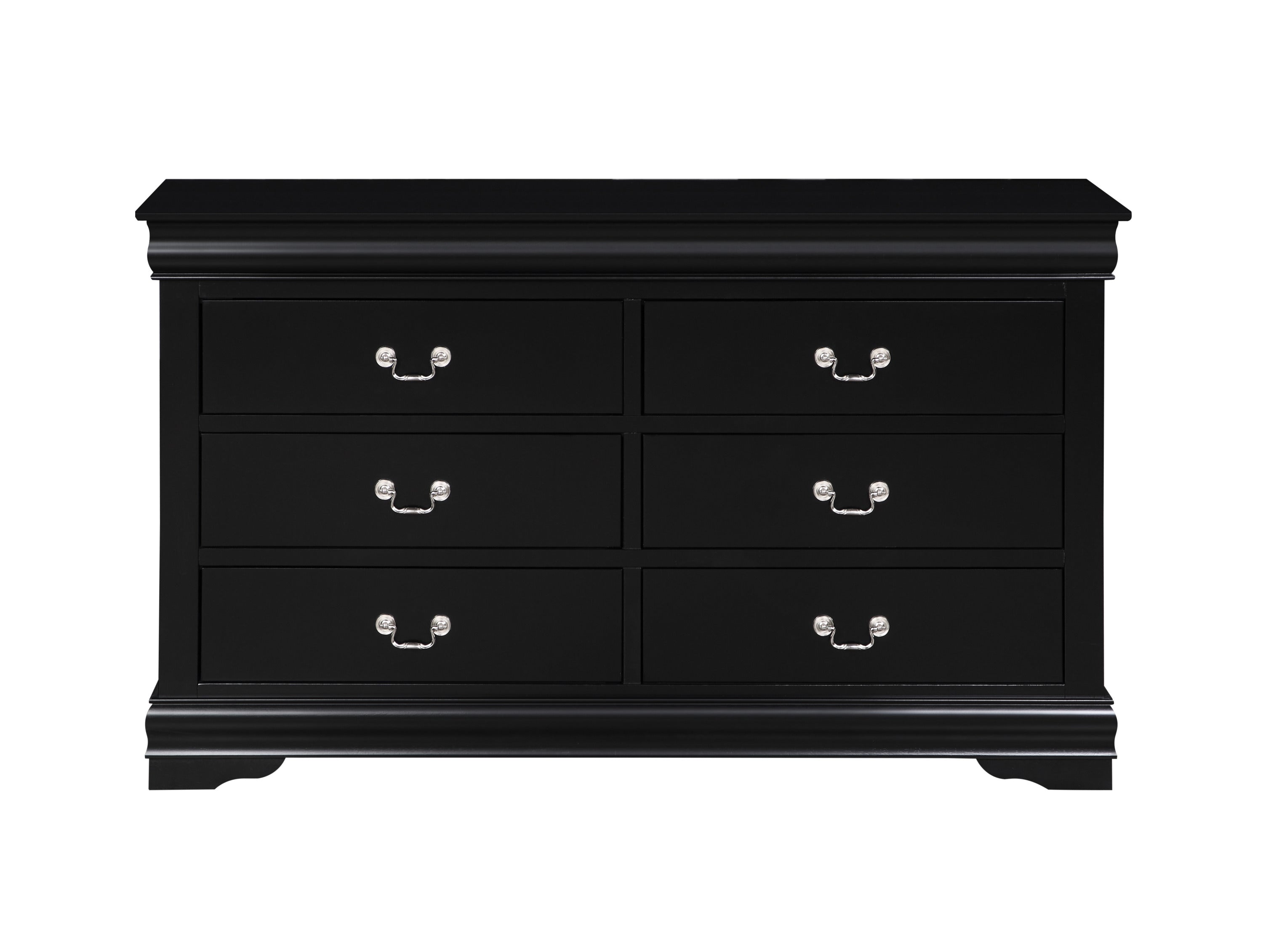 Louis Philippe Black Finish Dresser