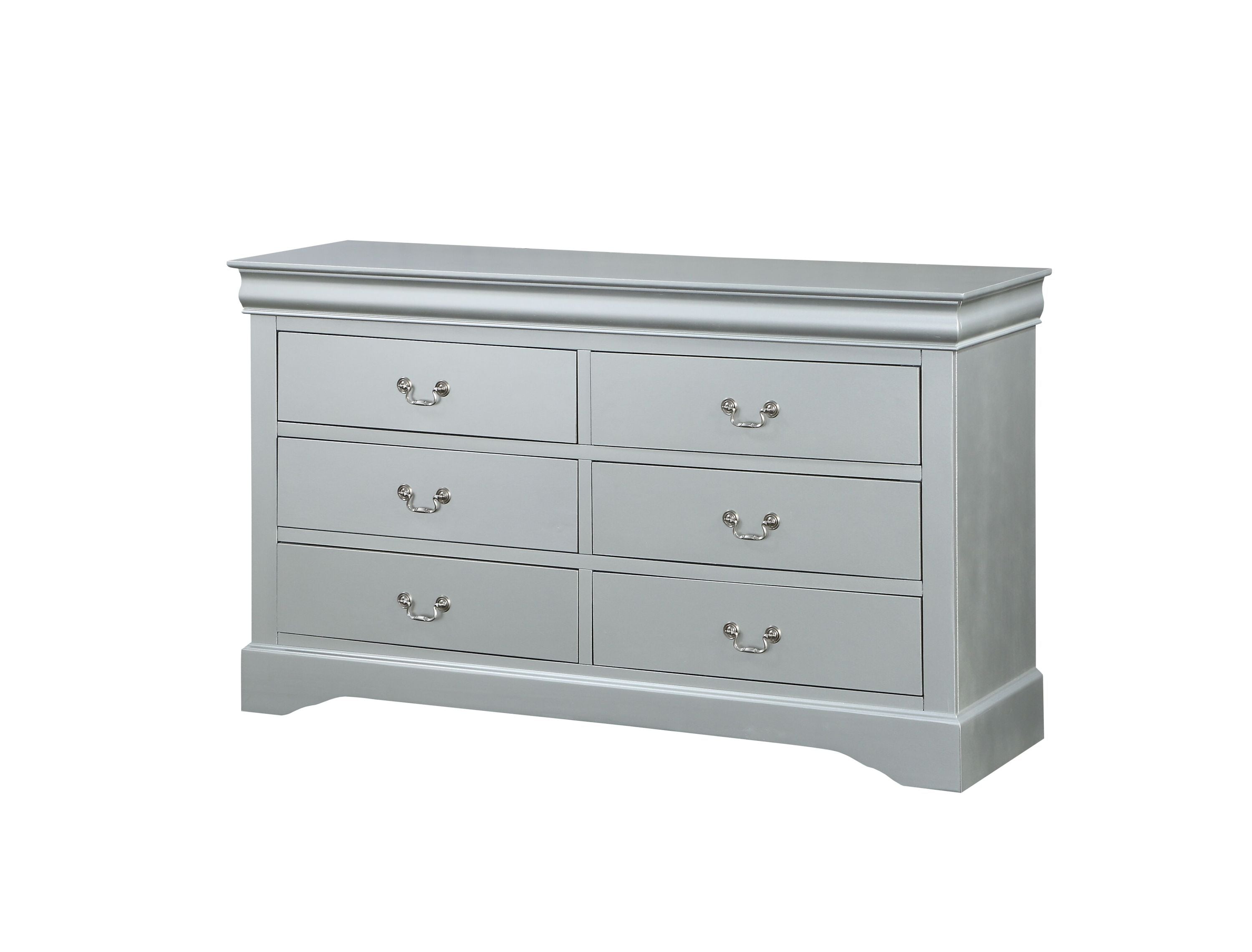 Louis Philippe Platinum Finish Dresser