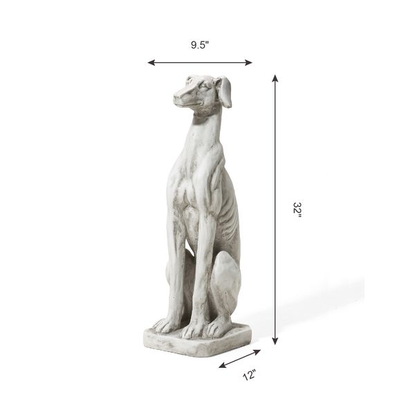 Sitting Dog Garden Statue