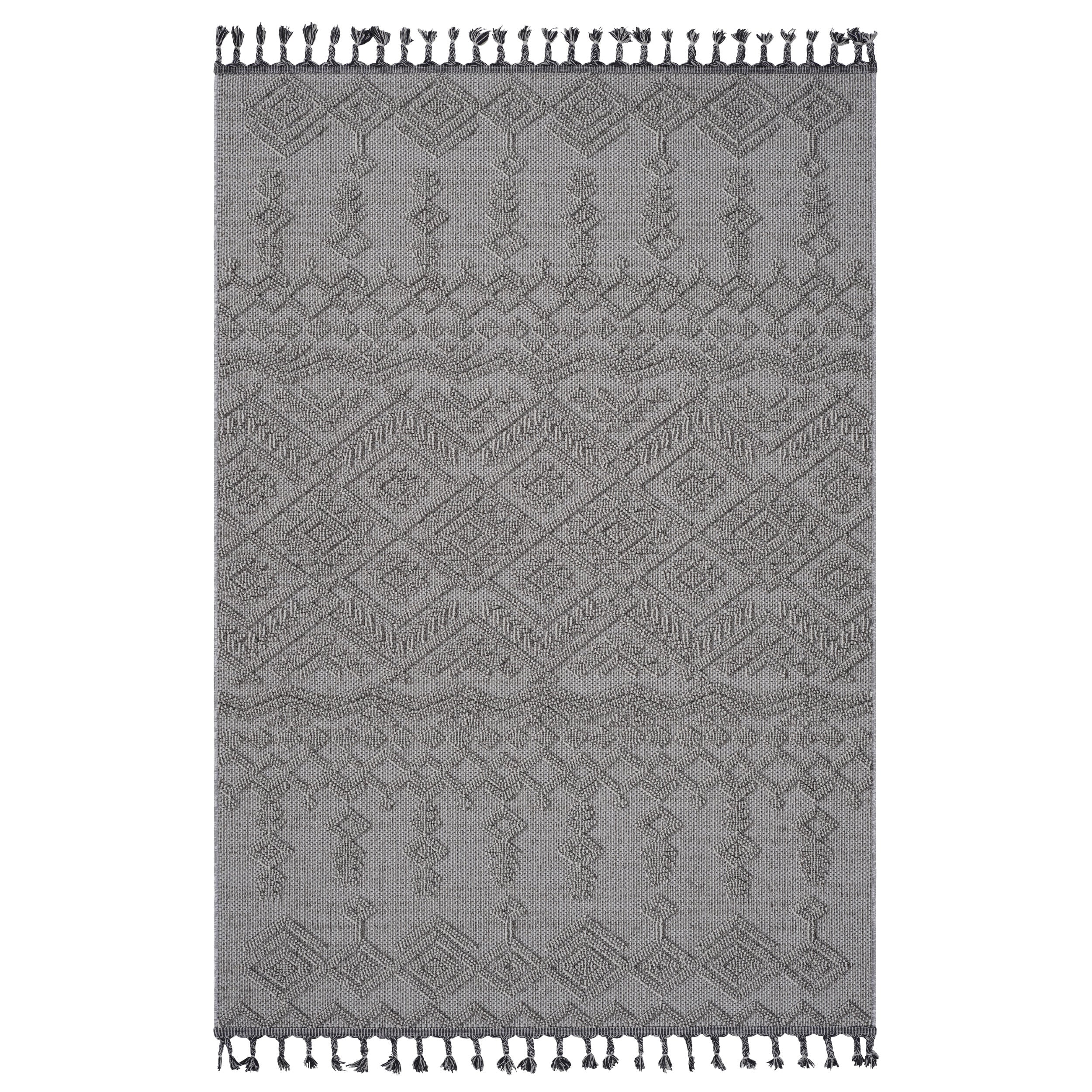 NAAR Guros Collection 4X6 White/White /Traditional Indoor/Outdoor Area Rug