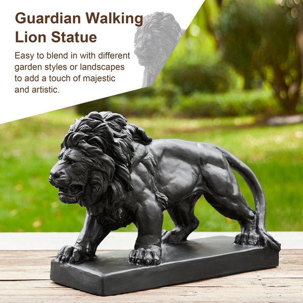 MGO Walking Lion Garden Statue