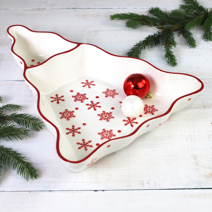 Winterfest Chip and Dip Tree Platter