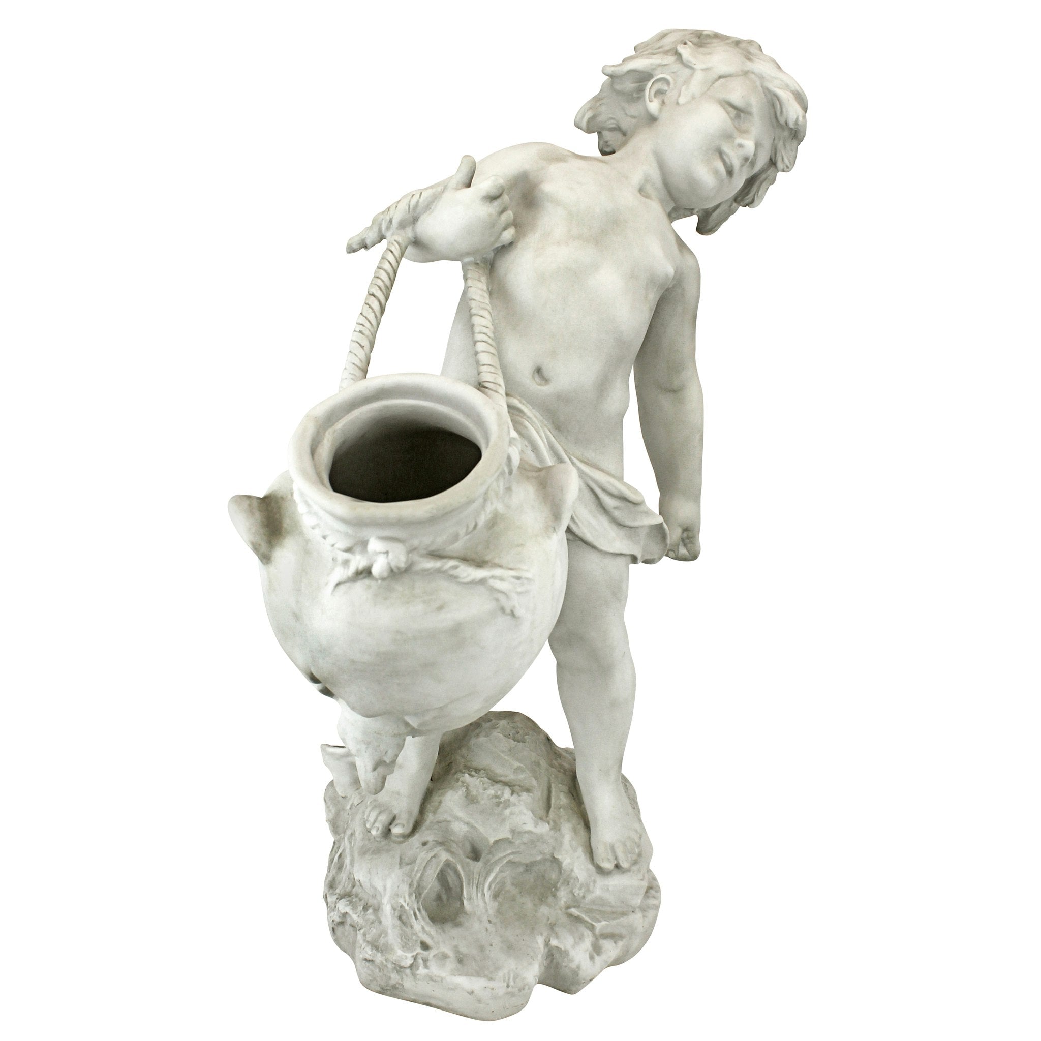 Young Child Urn Carrier Garden Statue