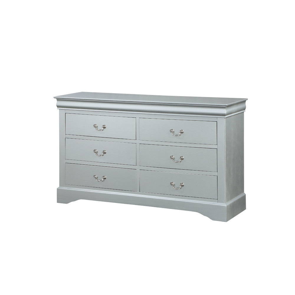 Louis Philippe Platinum Finish Dresser