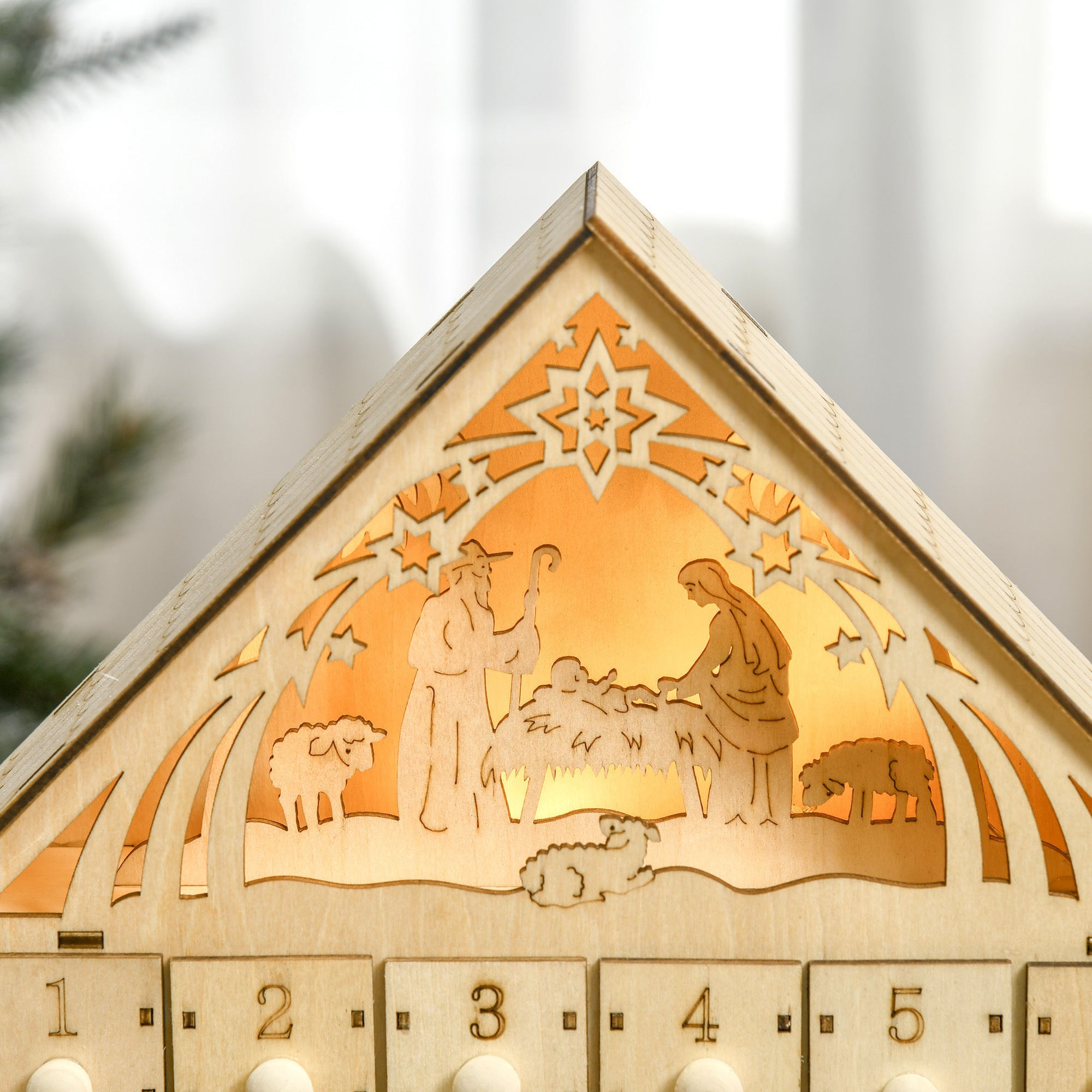 Light Up Manger Scene Advent Calendar