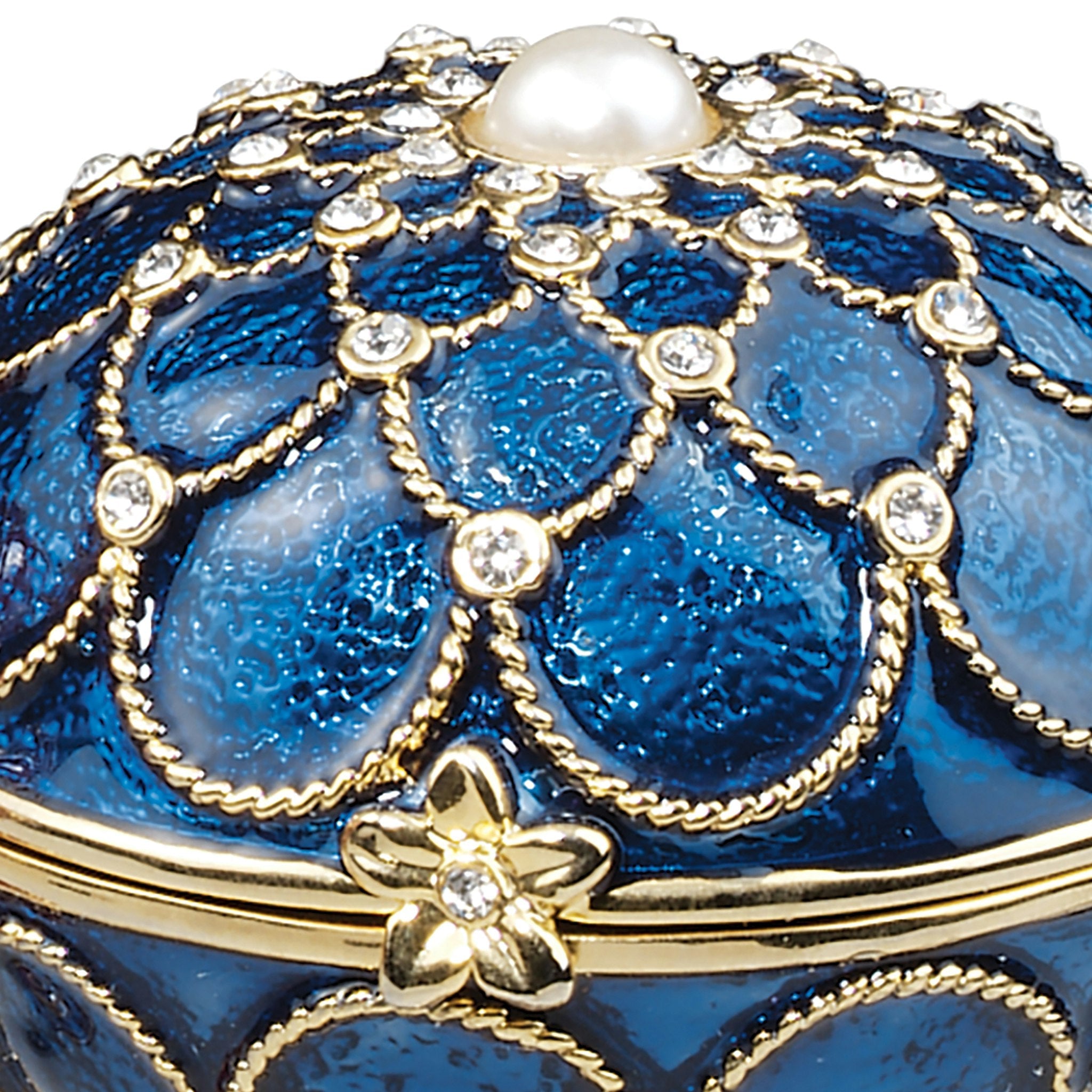 Royal Palace Collection Romanov Style Enameled Egg: Peterhof