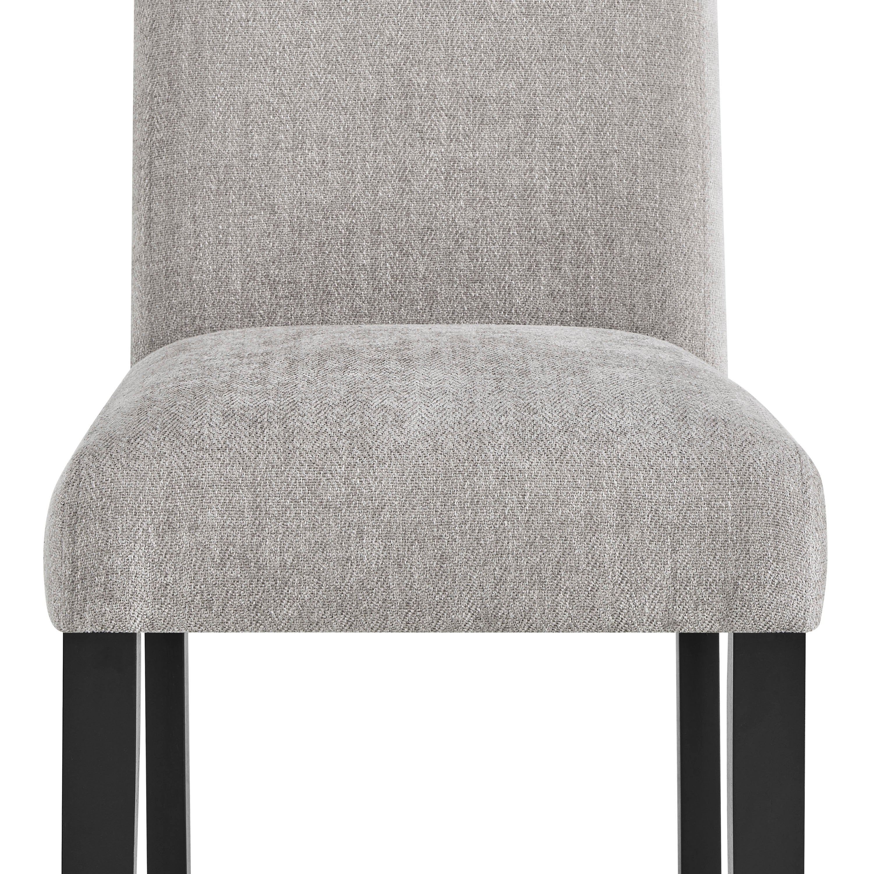 5pc Dining Set Rectangular Table Gray Chairs Two-Tone Finish