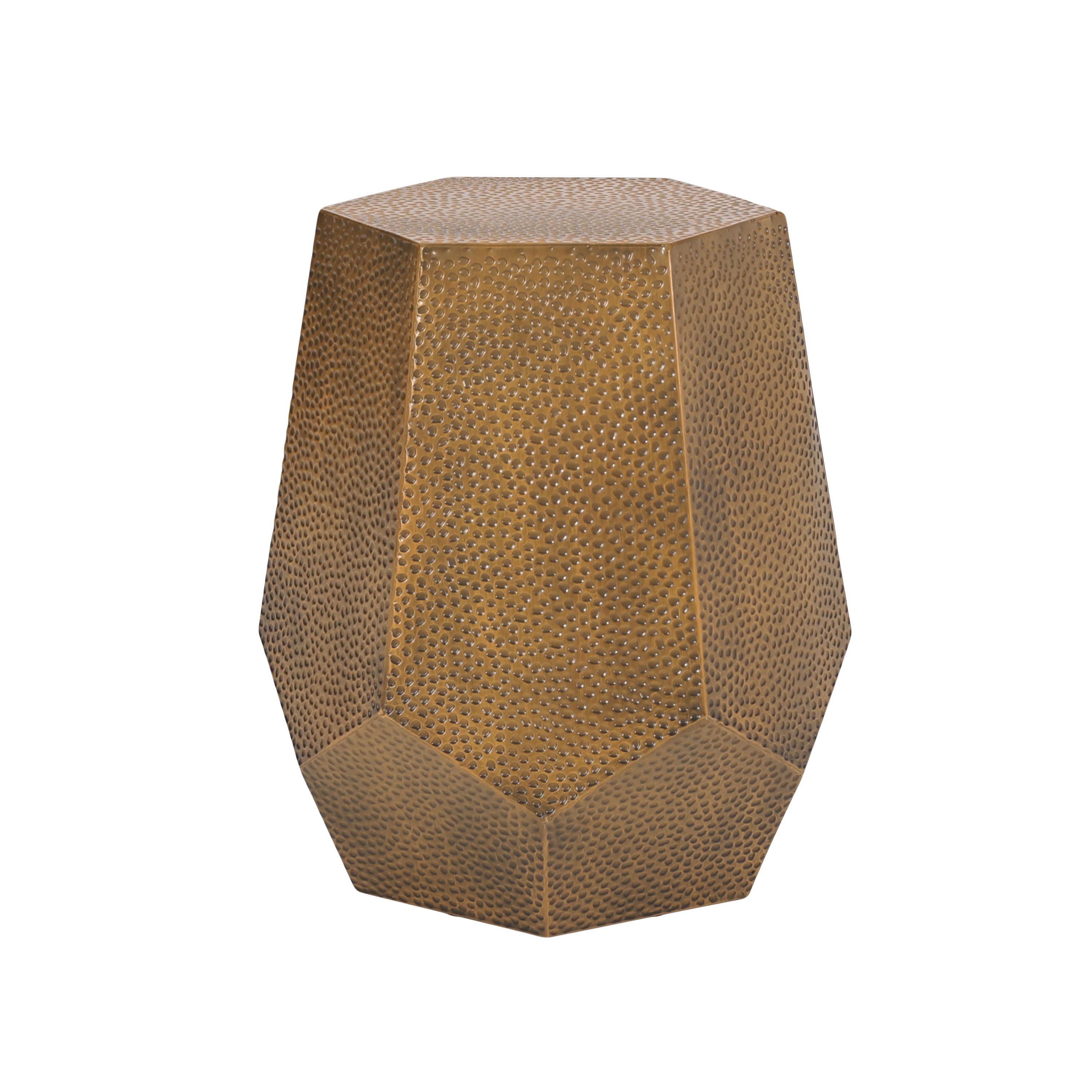 Tm Home Metal Hammered End Table