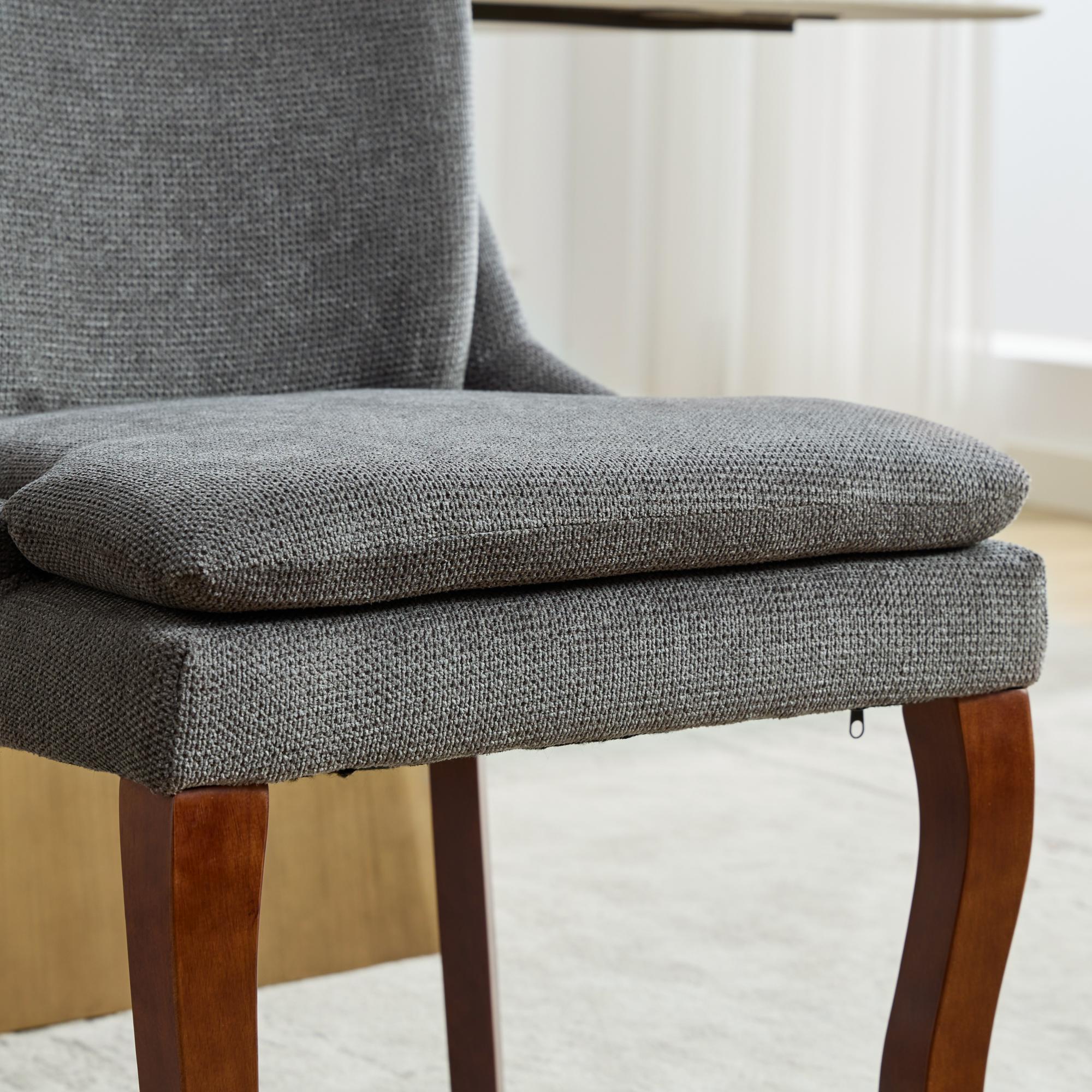 Modern Dining Chairs Set of 2, Gray