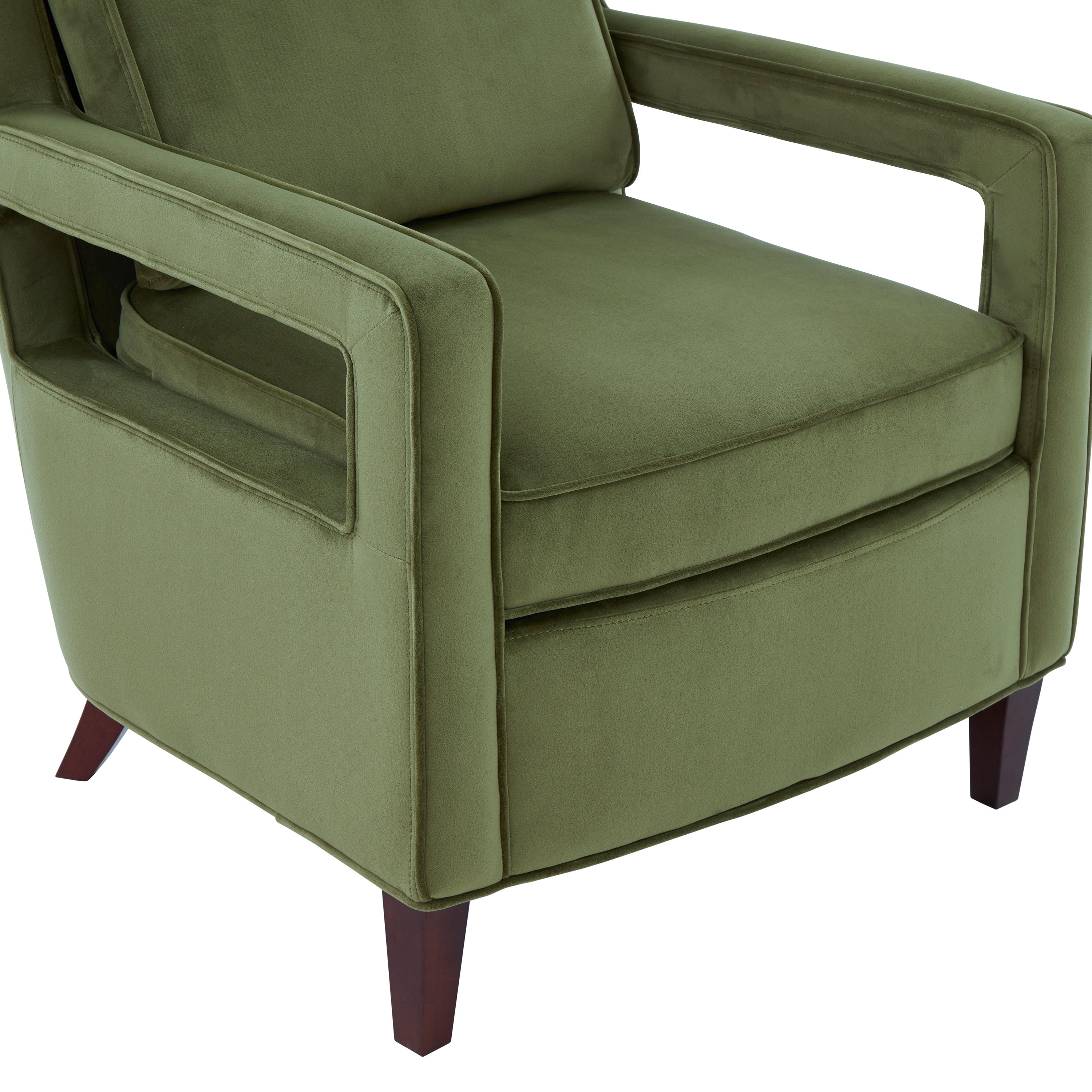 Alina Velvet Accent Arm Chair