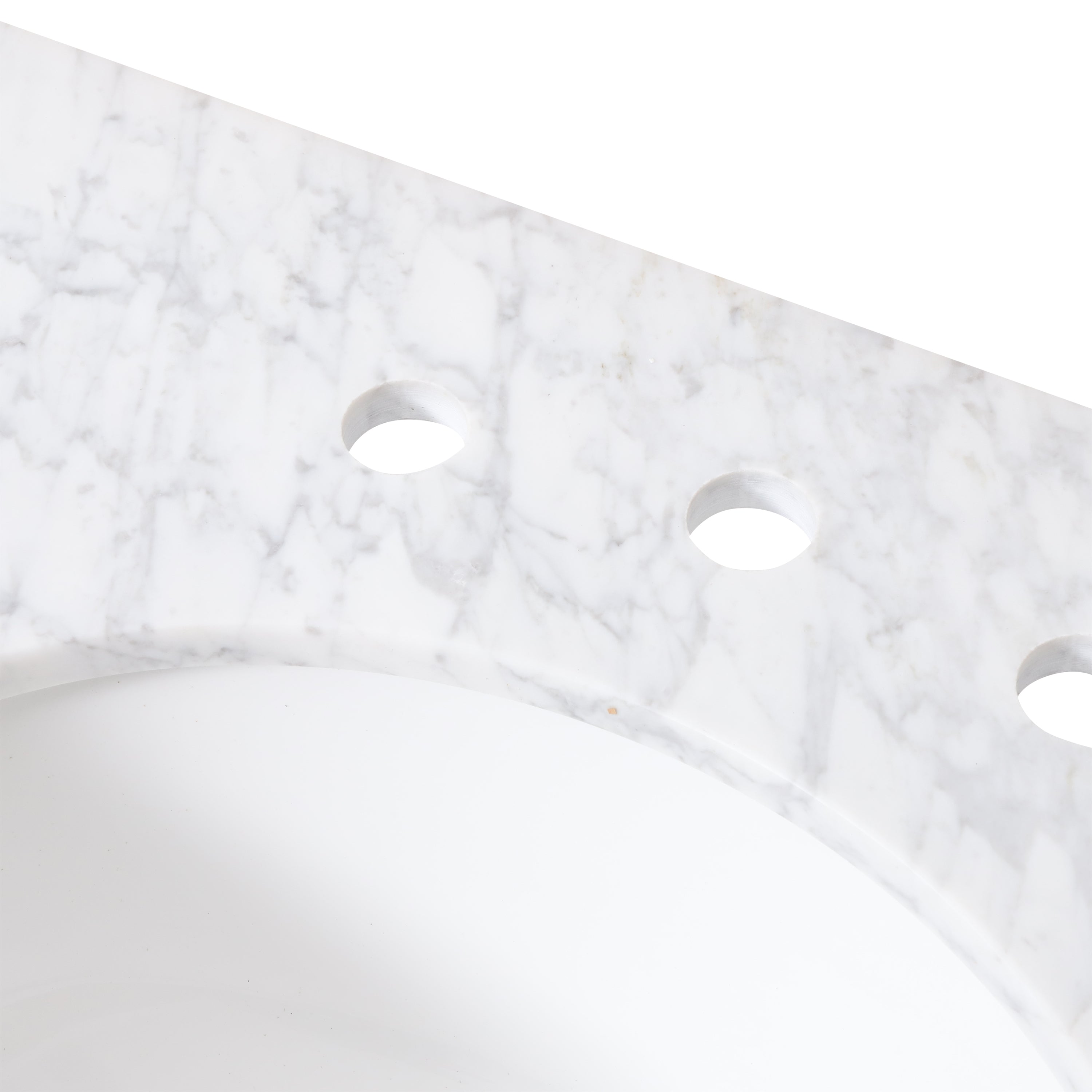 Tm Home 49'' Cararra Marble Vanity Top& Sink