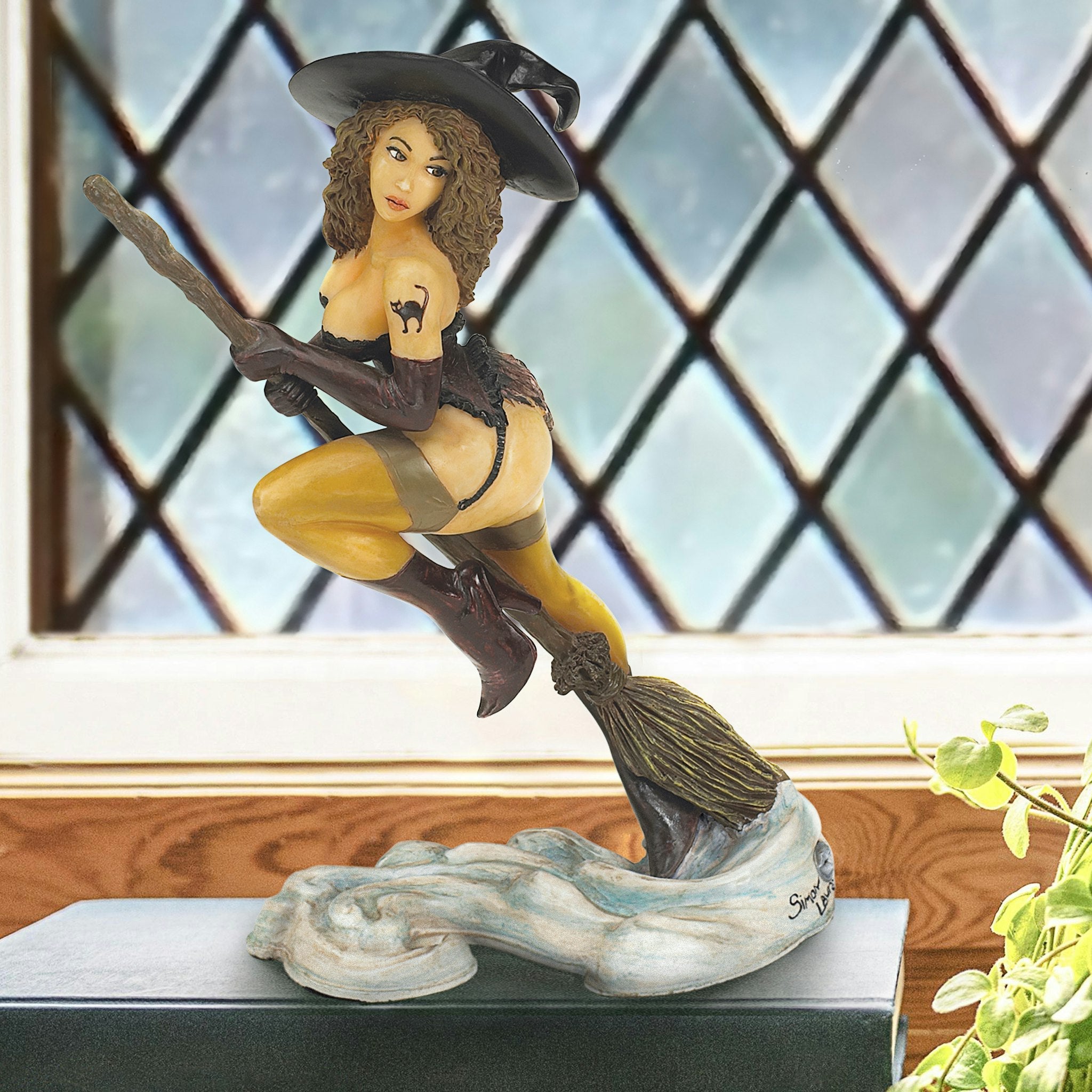 Tattooed Temptress Witch Statue