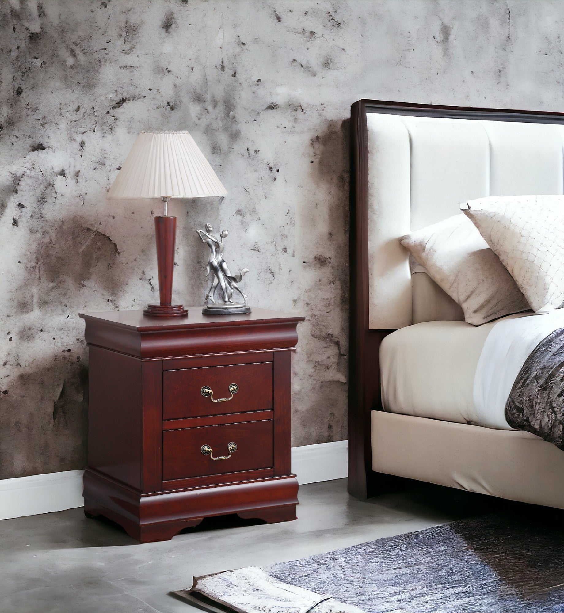 Louis Philippe Cherry Finish Nightstand