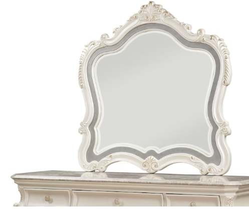 Chantelle Pearl White Finish Mirror