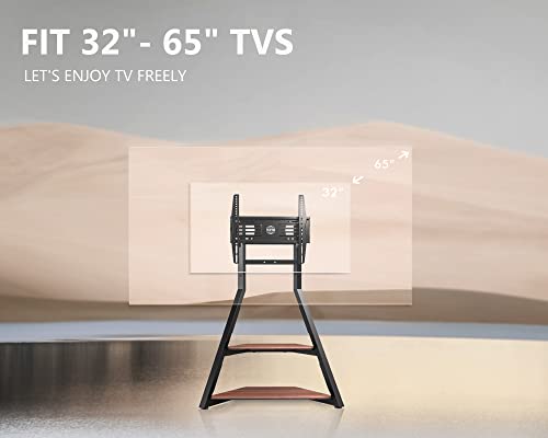 Floor TV Stand Rolling TV Cart for LCD/LED and Modern Living