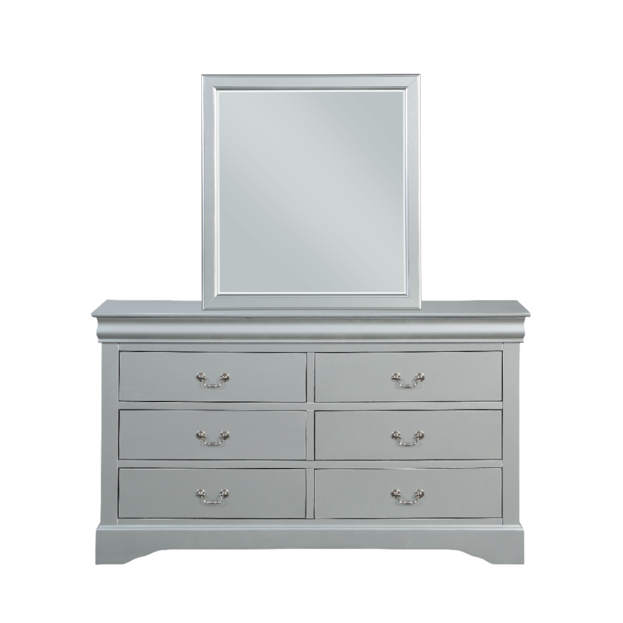 Louis Philippe Platinum Finish Mirror