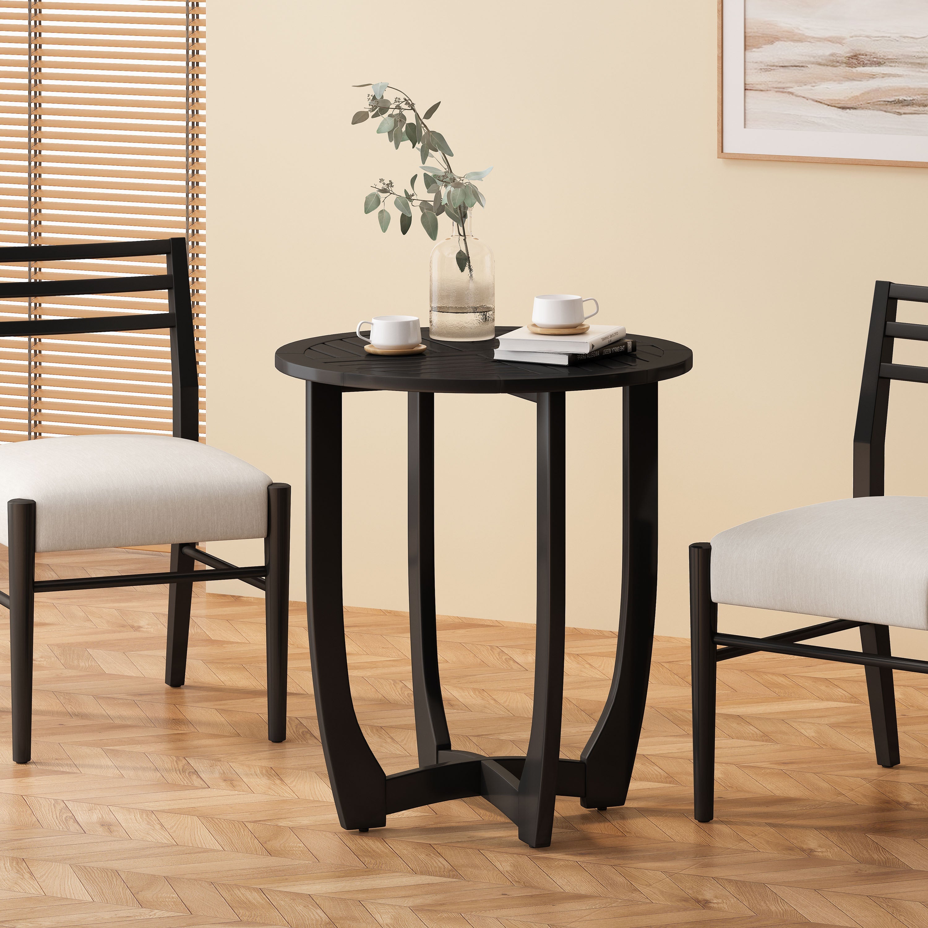 Tm Home Round Solid Wood Table