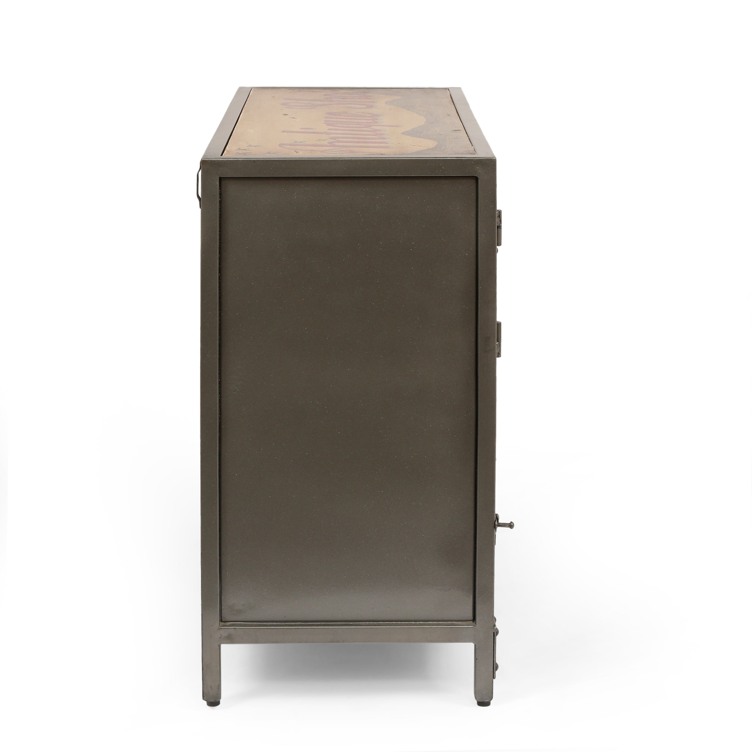 Tm Home Wooden  Iron Cabinet