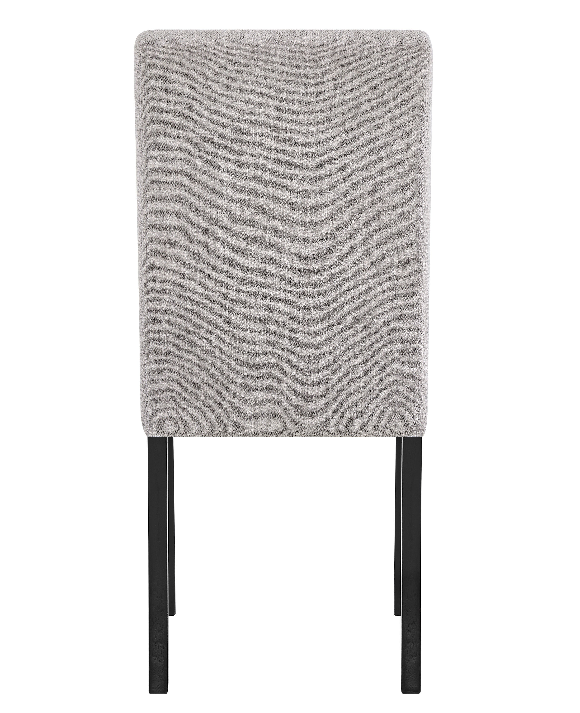 5pc Dining Set Rectangular Table Gray Chairs Two-Tone Finish