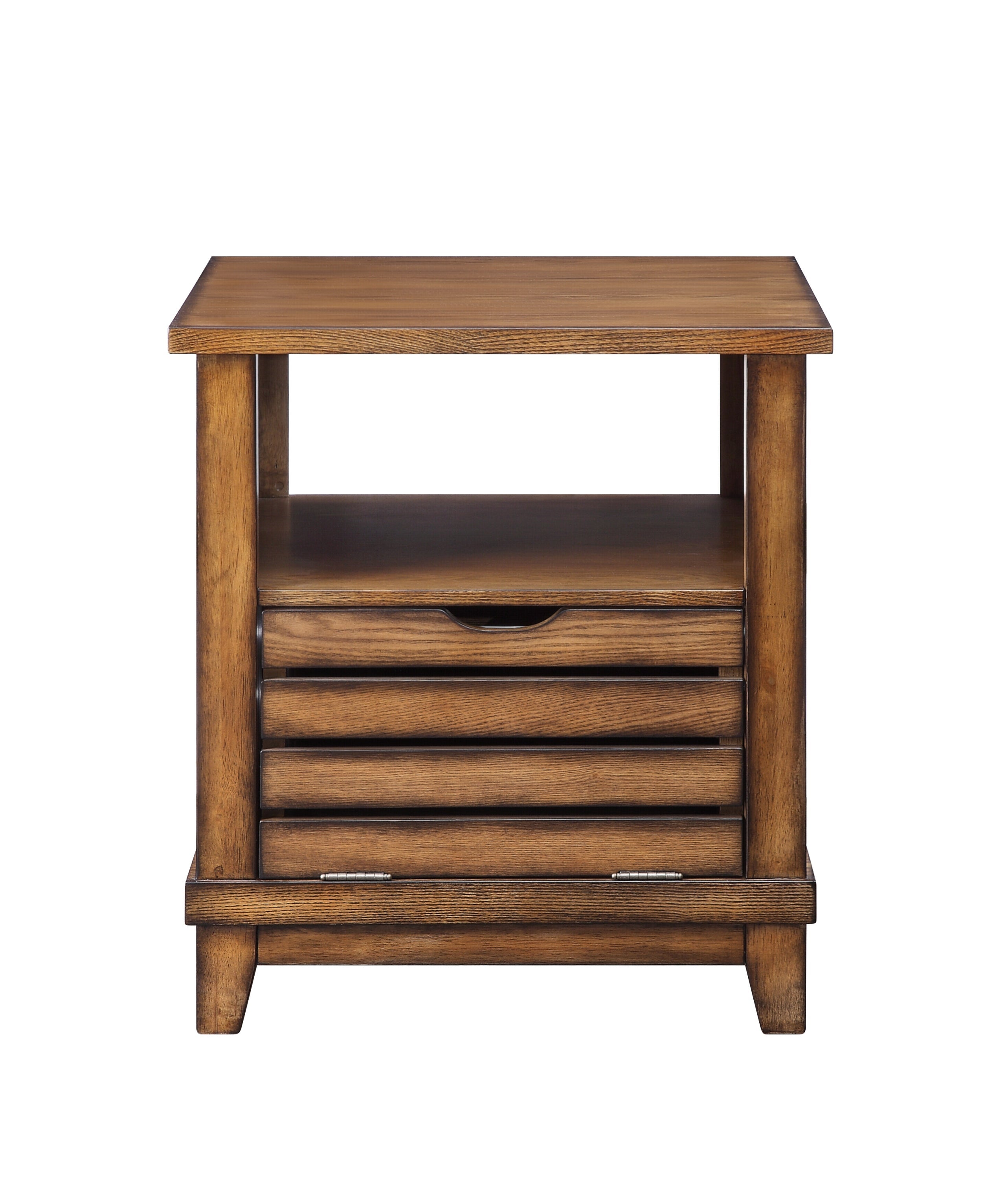 Gabriella Oak Finish End Table