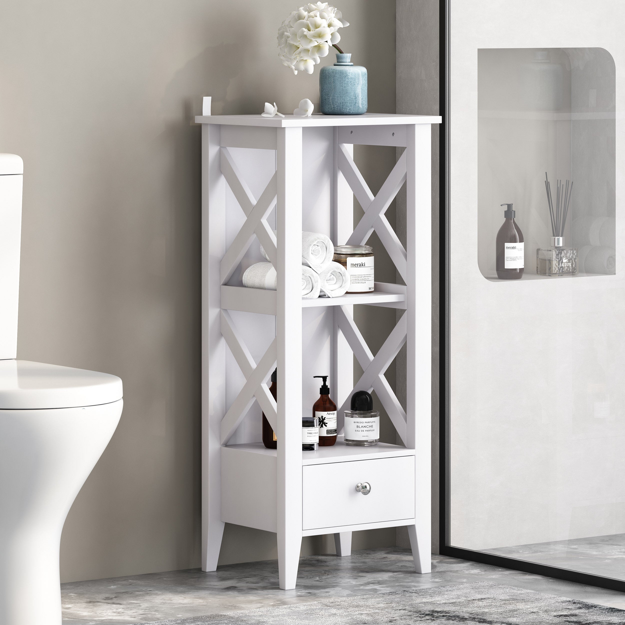 TM HOME BATHROOM STORAGE RACK