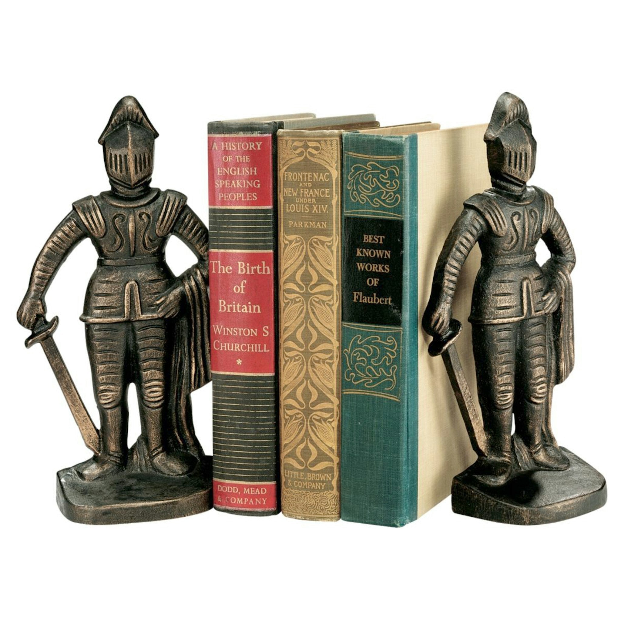 Medieval Knight Iron Bookends