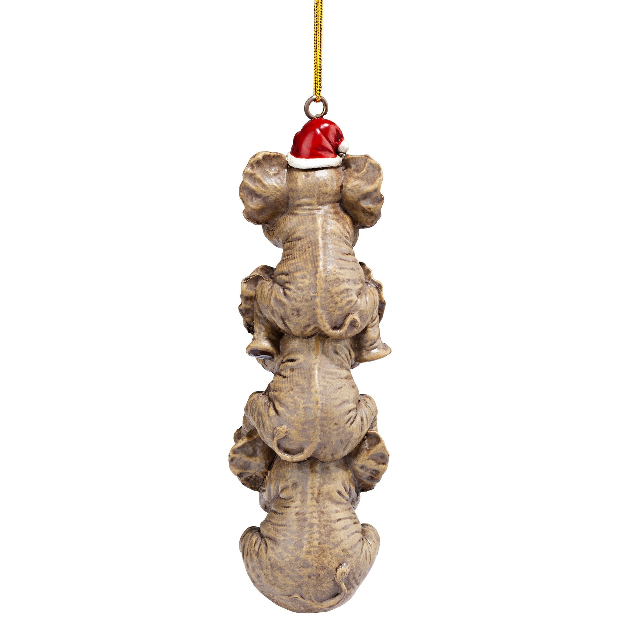 See, Speak, Hear No Evil Elephant Holiday Ornament