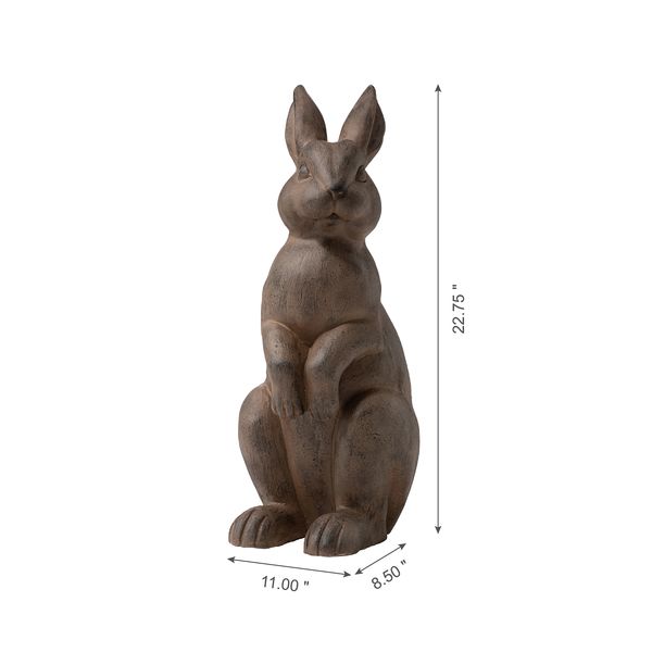 Standing Rabbit Garden Statue
