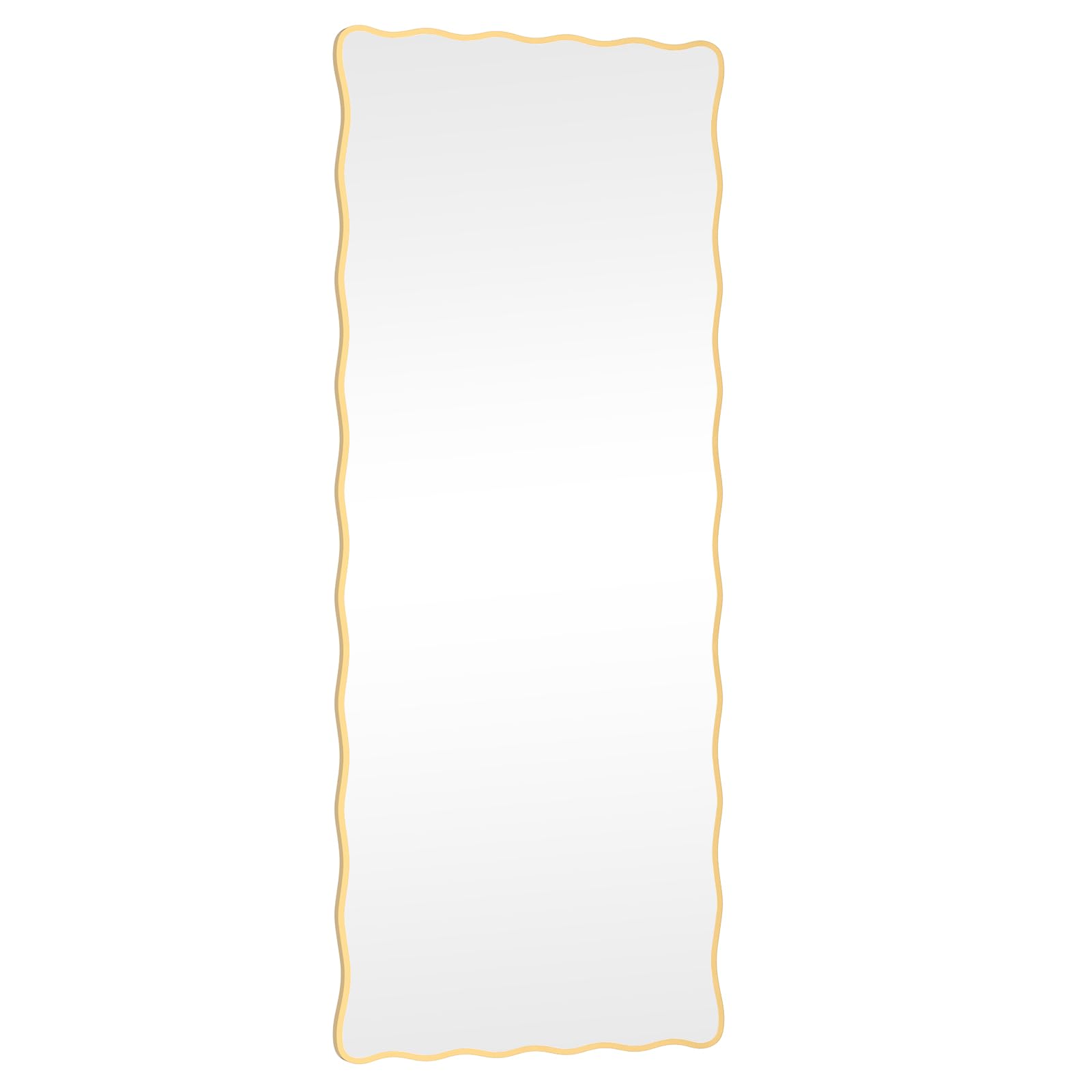 Modern Wavy Mirror with Ripple Edge