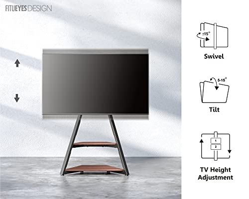 Floor TV Stand Rolling TV Cart for LCD/LED and Modern Living