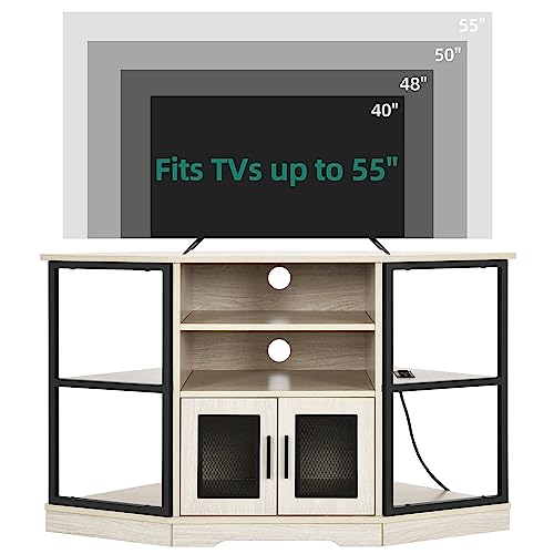 Corner TV Stand with Entertainment Center