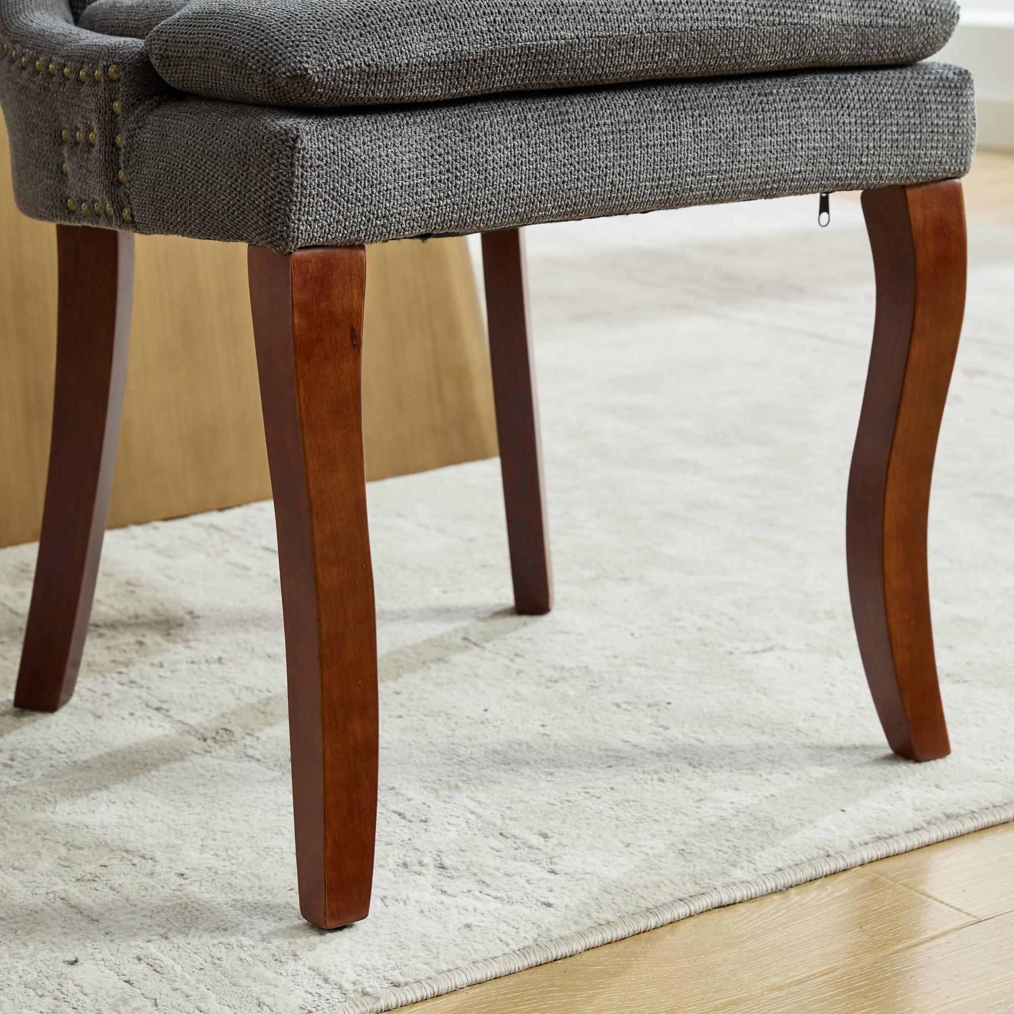 Modern Dining Chairs Set of 2, Gray