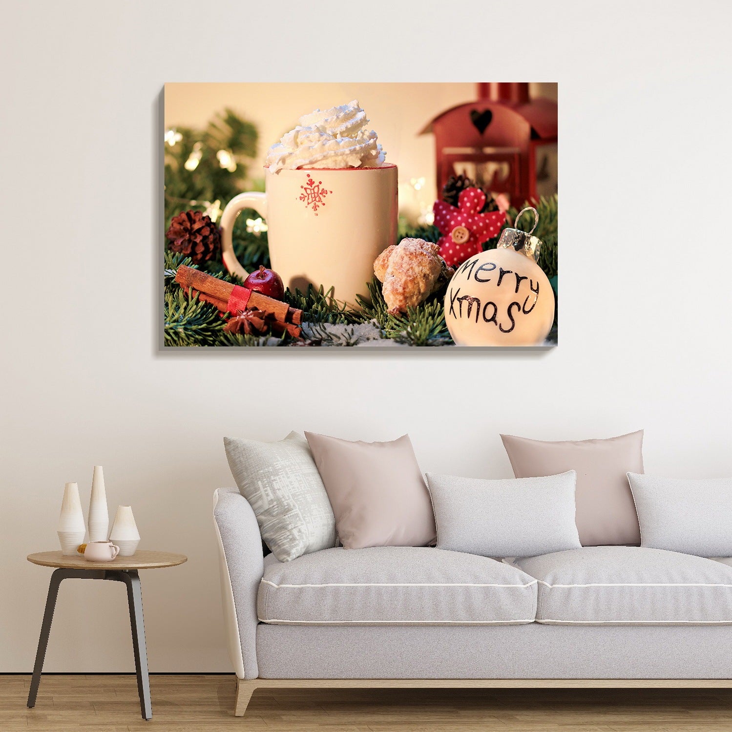 Winter Wall Art Mug with Cocoa 40" x 28"