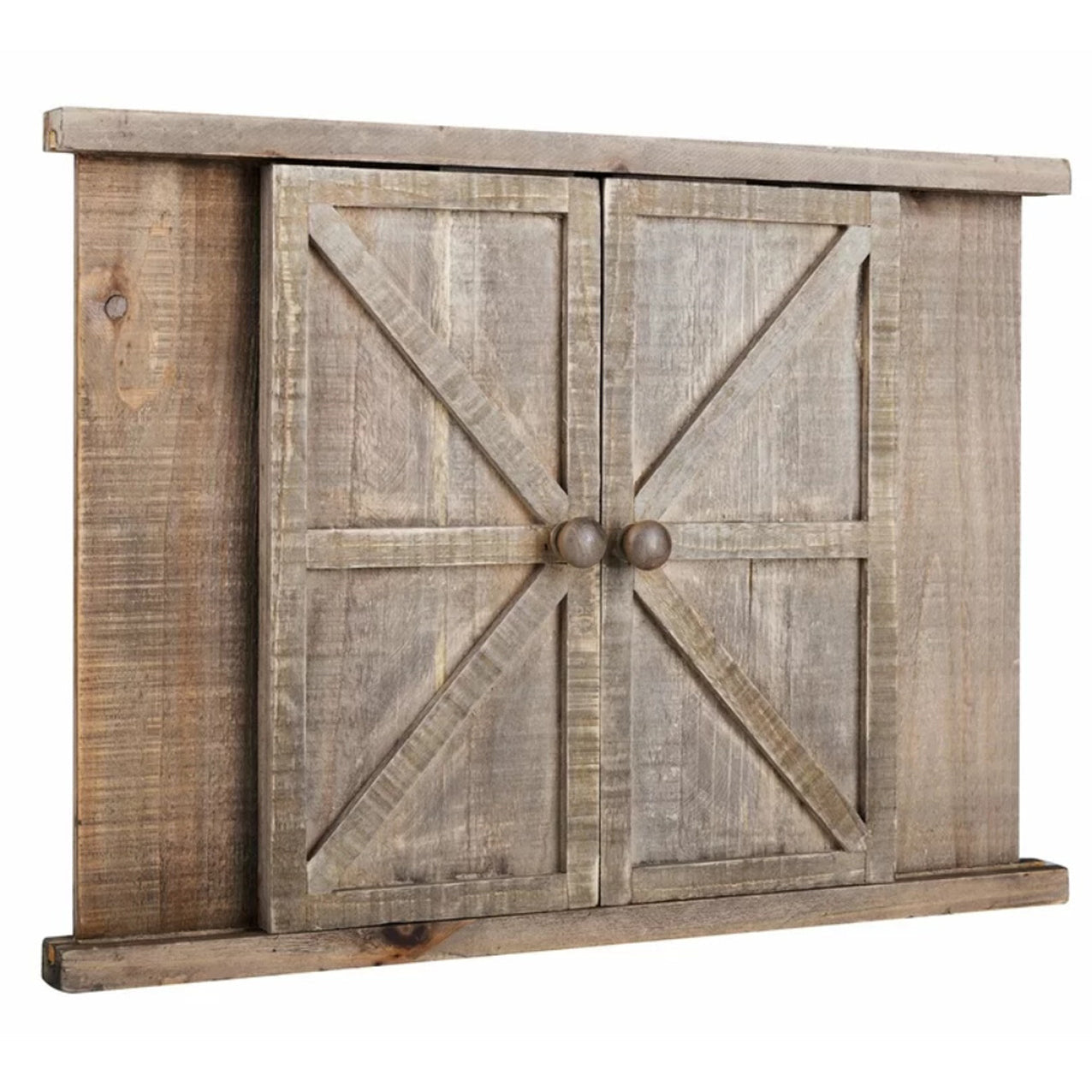 Multi Wood Barn Door Picture Frame, 2 Openings Photo Frame