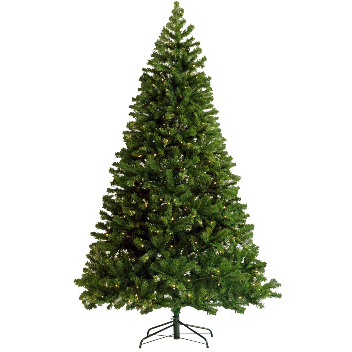 Pre-lit Christmas Tree 6ft Artificial Hinged Xmas Tree with  Foldable Stand