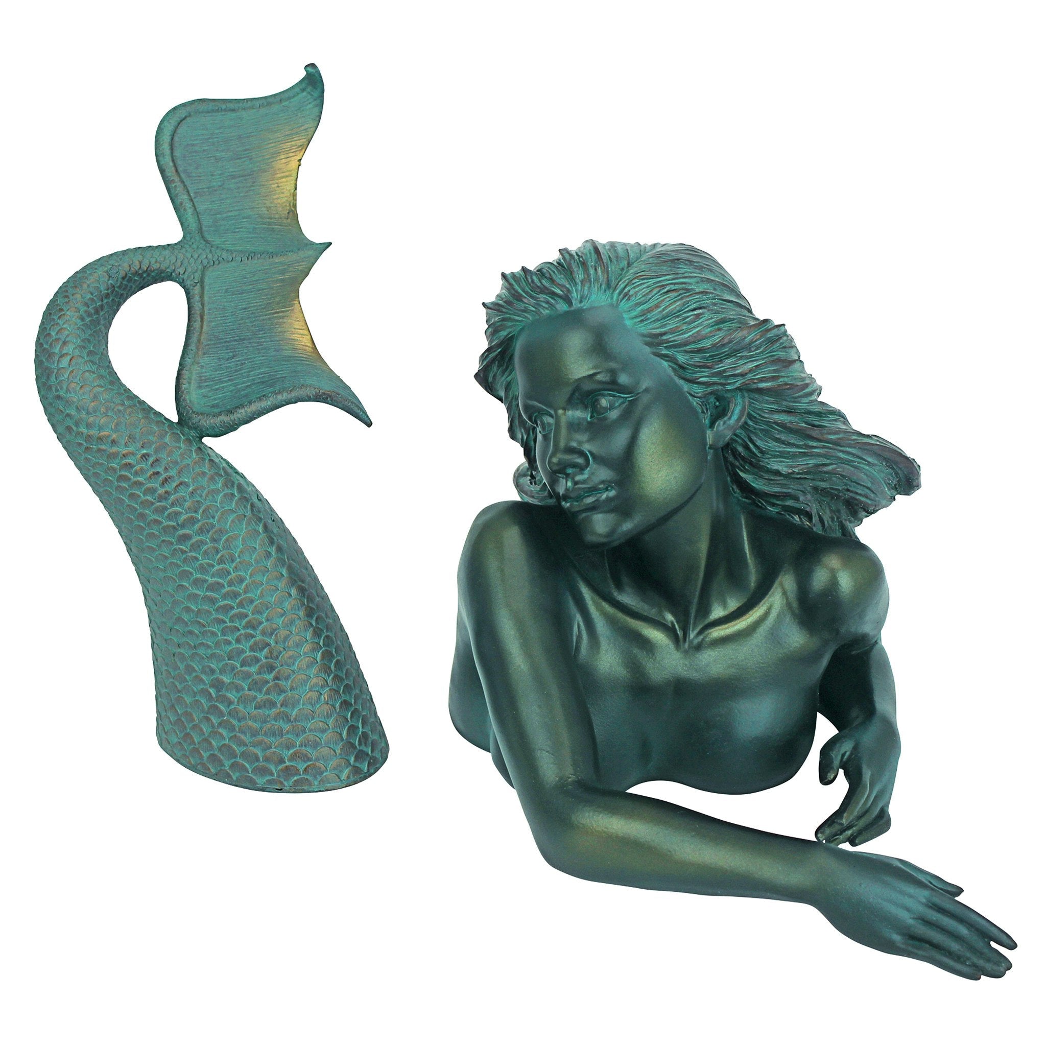 Meara, the Mermaid Sculptural Garden Swimmer