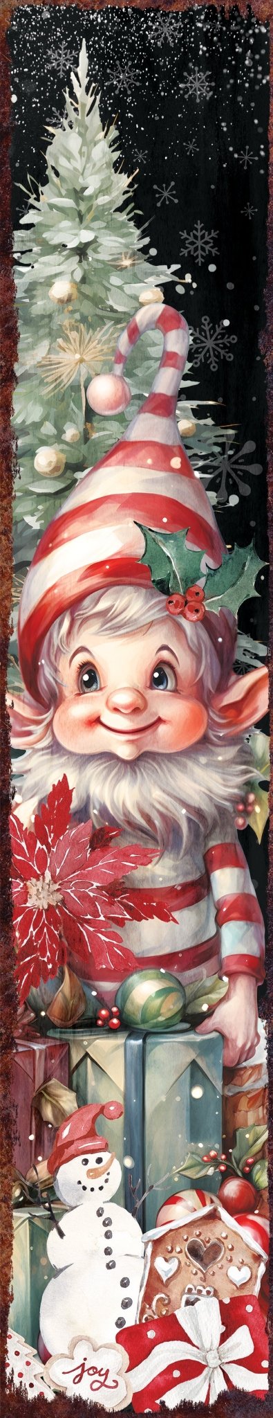 48in Elf Christmas Porch Sign -
