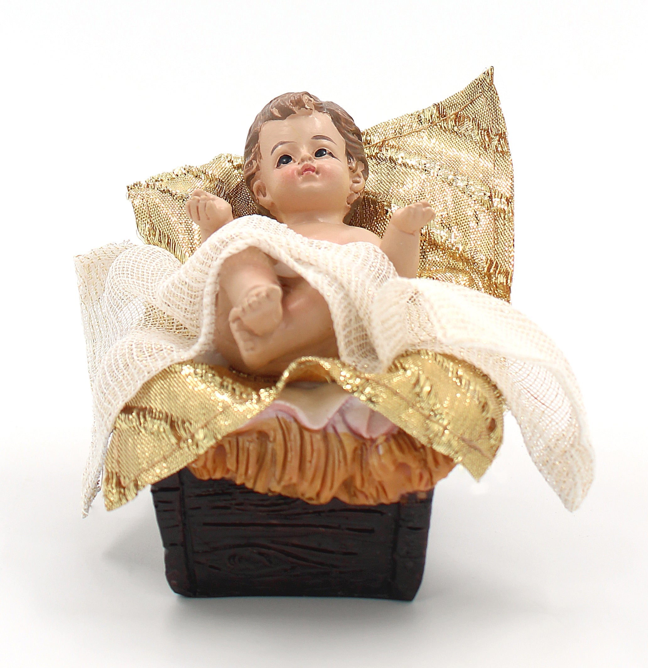 12" Hand painted Resin Nativity Scene - 3 Colors Available