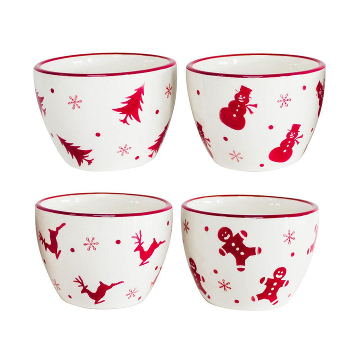 Winterfest 4 Piece Holiday Dipping Bowl Set