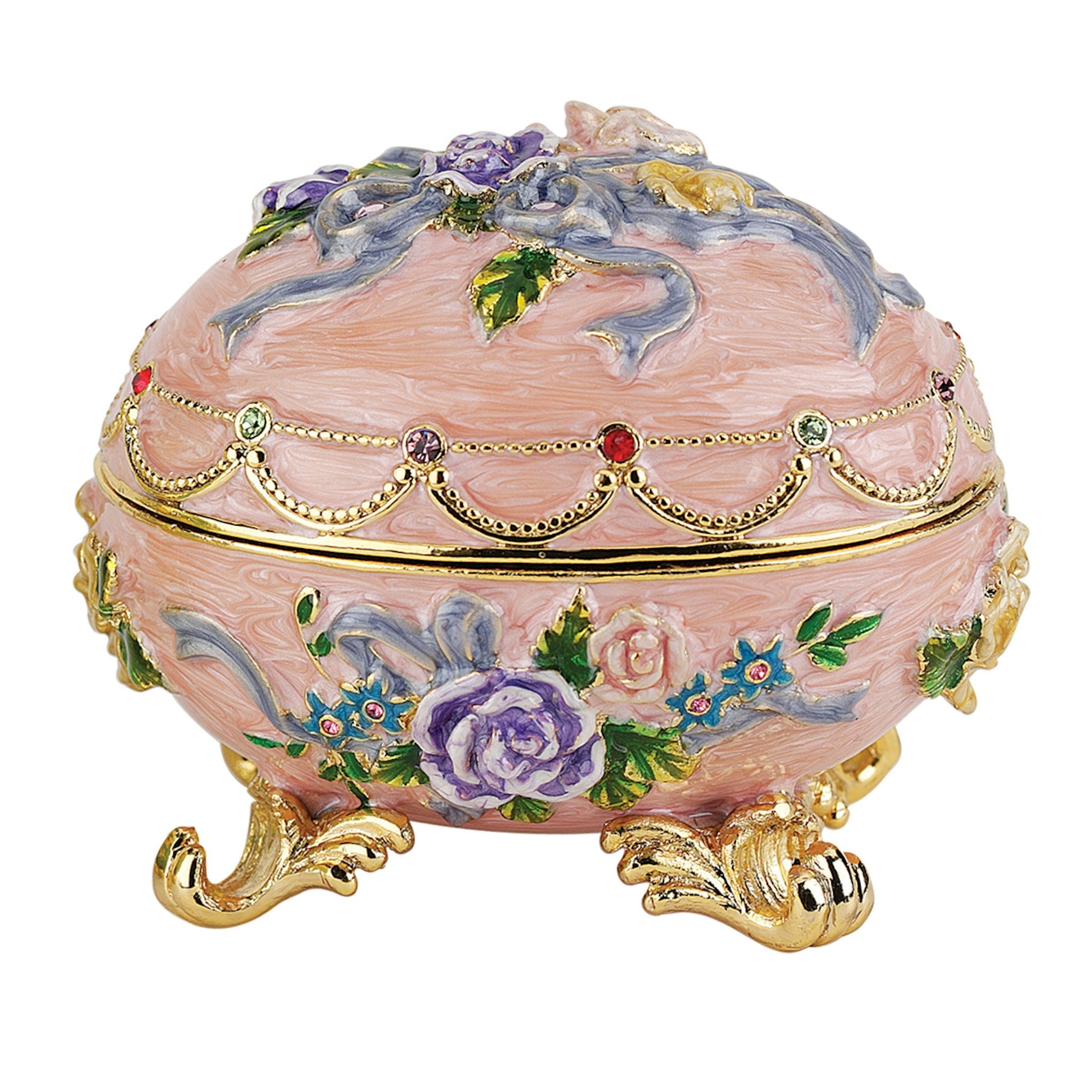 Renaissance Collection Romanov Style Enameled Egg: Couleur Rose