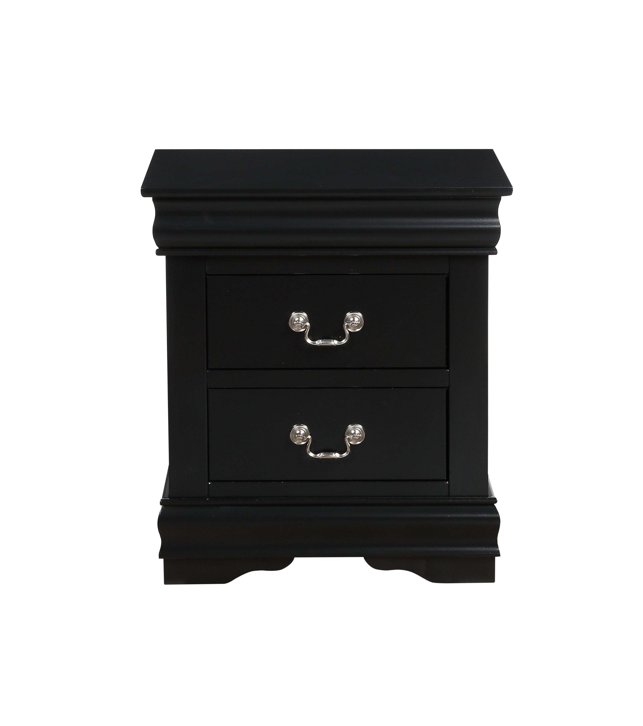 Louis Philippe Black Finish Nightstand