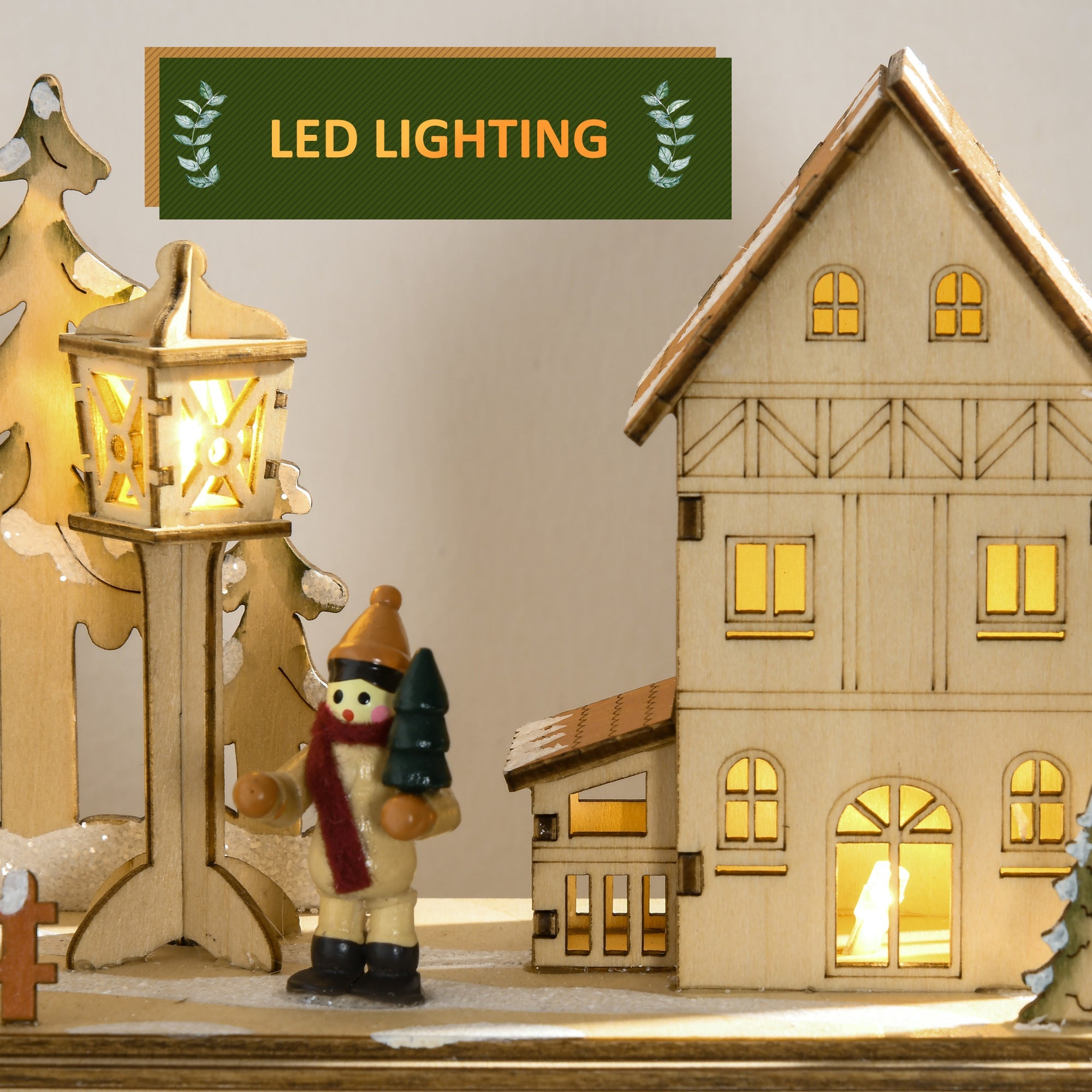 Country Town -Light Up  Christmas Advent Calendar