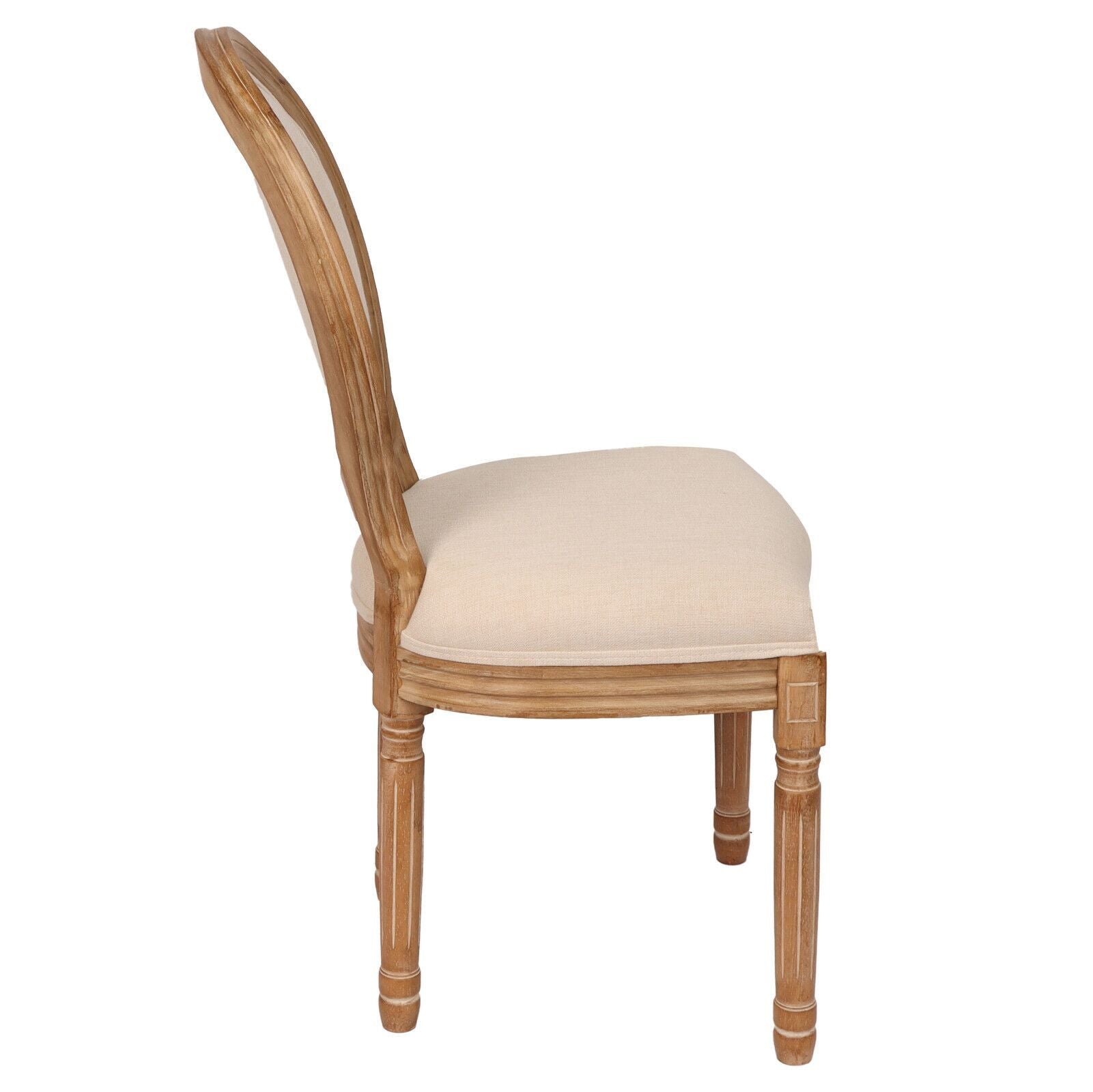 French Country Dining Chairs with Round Back Set of 2