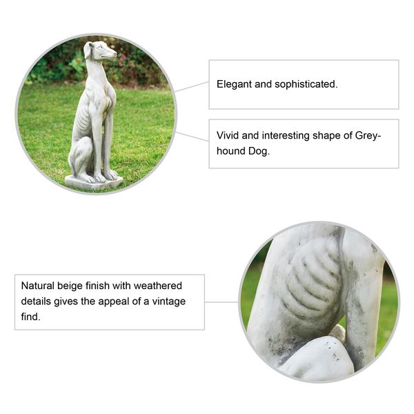 Sitting Dog Garden Statue